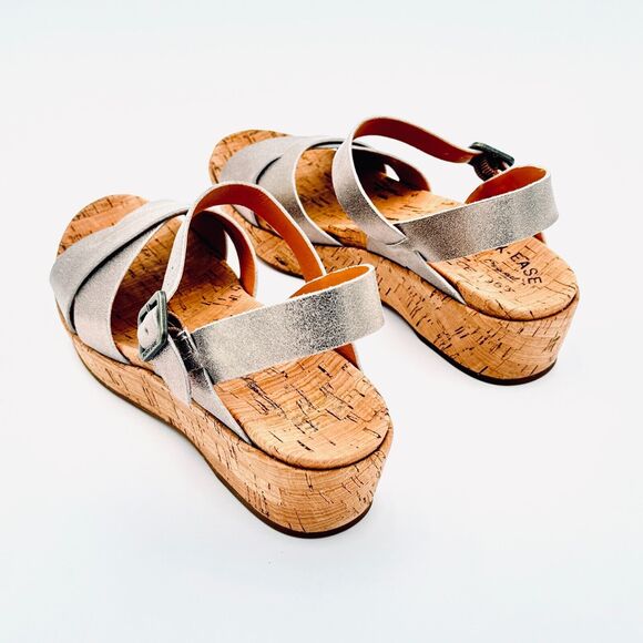 Kork-ease Myrna 2.0 Soft Gold Ankle Strap Womens Size 7M Wedge Sandals - Picture 2 of 12